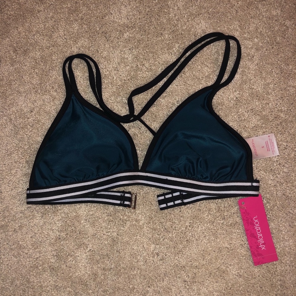 Forest green bikini top